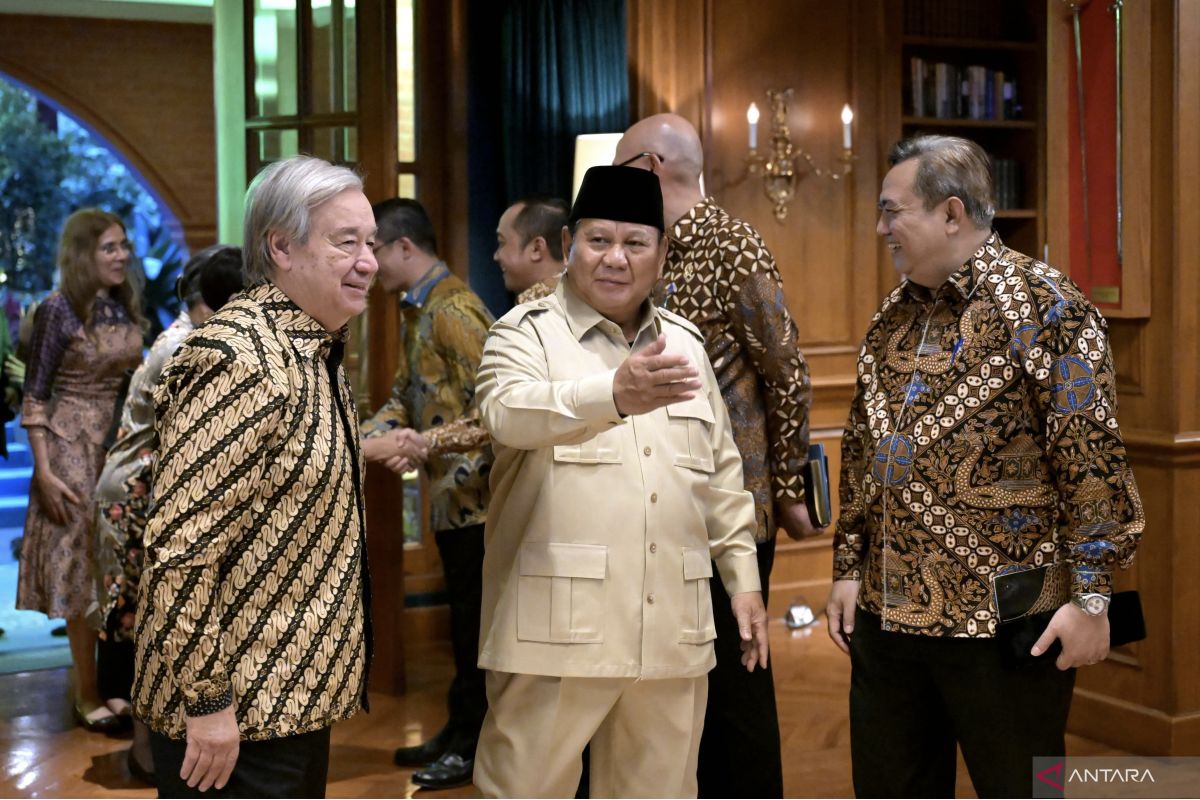 UN Chief Guterres Meets Prabowo, Praises Indonesia's Diplomacy and Aid to Palestinians